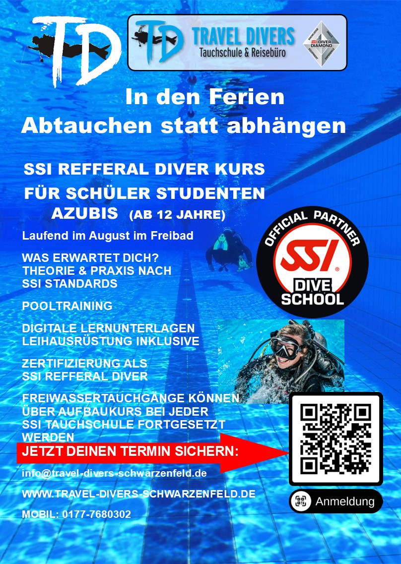 In den Ferien: „Abtauchen statt Abhängen!!!!“